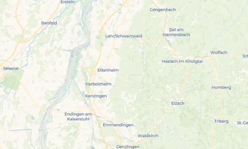 Regenradar Vorschaubild - Aktuelle Niederschläge in Ettenheimmünster und Umgebung