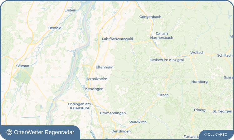 OtterWetter Regenradar-Widget Ettenheimmünster