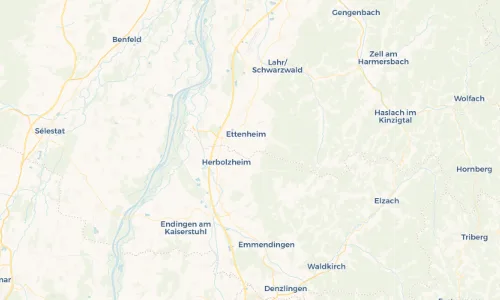 Regenradar Vorschaubild - Aktuelle Niederschläge in Ettenheimweiler und Umgebung