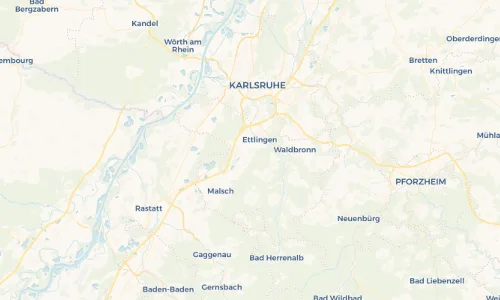 Regenradar Vorschaubild - Aktuelle Niederschläge in Ettlingenweier und Umgebung