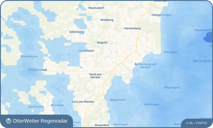 OtterWetter Regenradar-Widget Eutingen im Gäu