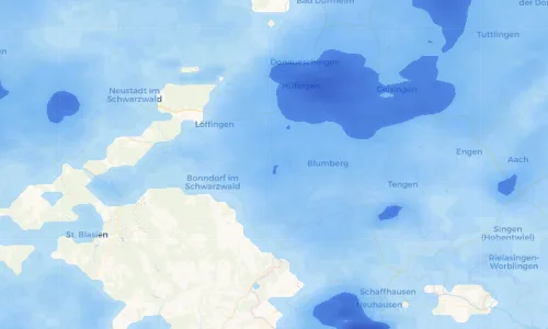 Regenradar Vorschaubild - Aktuelle Niederschläge in Ewattingen und Umgebung