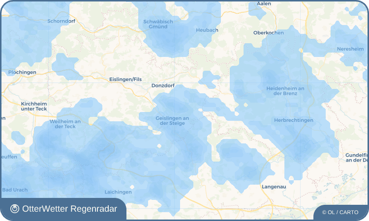 Widget-Vorschau für Eybach Wetter-Widget-Vorschau mit Vorhersagedaten für Eybach