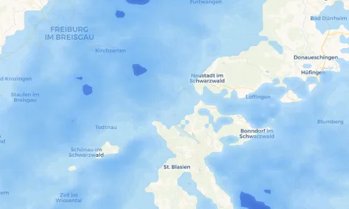 Regenradar Vorschaubild - Aktuelle Niederschläge in Falkau und Umgebung