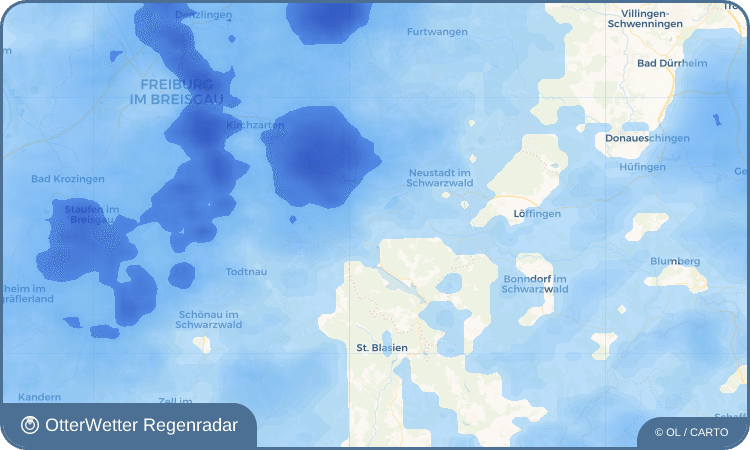 OtterWetter Regenradar-Widget Falkau