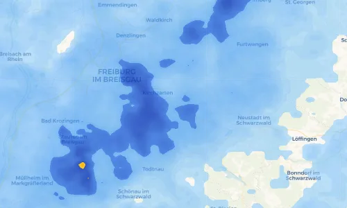 Regenradar Vorschaubild - Aktuelle Niederschläge in Falkensteig und Umgebung