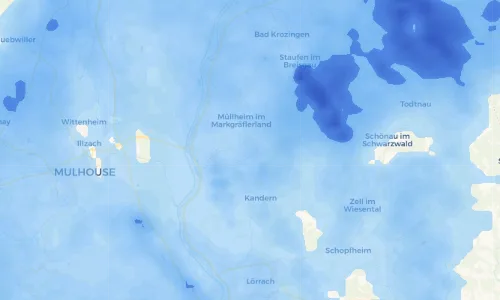 Regenradar Vorschaubild - Aktuelle Niederschläge in Feldberg und Umgebung