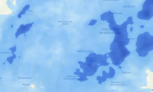 Regenradar Vorschaubild - Aktuelle Niederschläge in Feldkirch und Umgebung