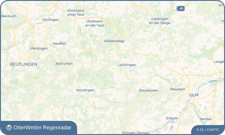 OtterWetter Regenradar-Widget Feldstetten