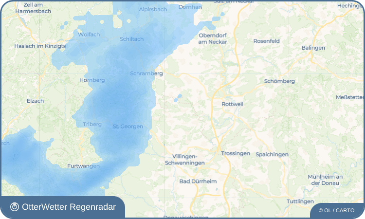 OtterWetter Regenradar-Widget Fischbach