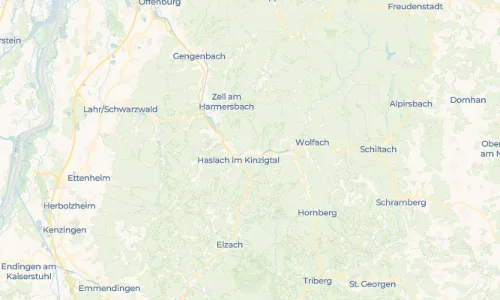 Regenradar Fischerbach: aktuelle Niederschläge in Fischerbach und Umgebung, Stand 17. Oktober 2026 um 14:30 Uhr