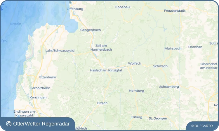 Widget-Vorschau für Fischerbach Wetter-Widget-Vorschau mit Vorhersagedaten für Fischerbach