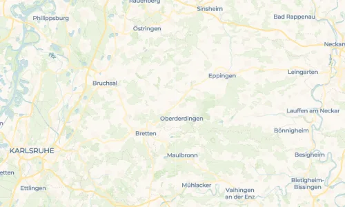 Regenradar Vorschaubild - Aktuelle Niederschläge in Flehingen und Umgebung