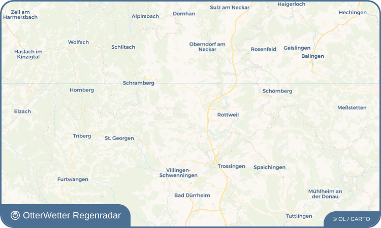 OtterWetter Regenradar-Widget Flözlingen