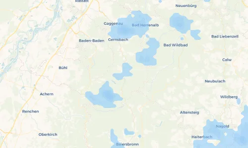 Regenradar Vorschaubild - Aktuelle Niederschläge in Forbach und Umgebung