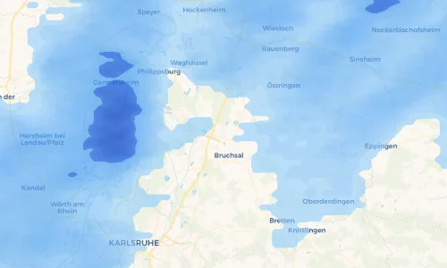 Regenradar Vorschaubild - Aktuelle Niederschläge in Forst und Umgebung
