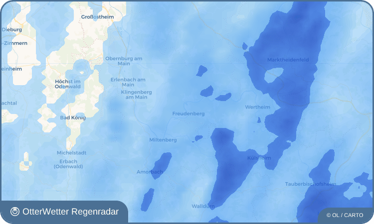 Wetter-Widget-Vorschau mit Vorhersagedaten für Freudenberg