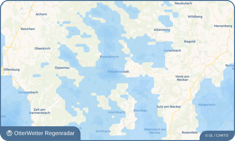 Widget-Vorschau für Freudenstadt Wetter-Widget-Vorschau mit Vorhersagedaten für Freudenstadt