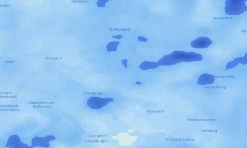 Regenradar Vorschaubild - Aktuelle Niederschläge in Frickingen und Umgebung