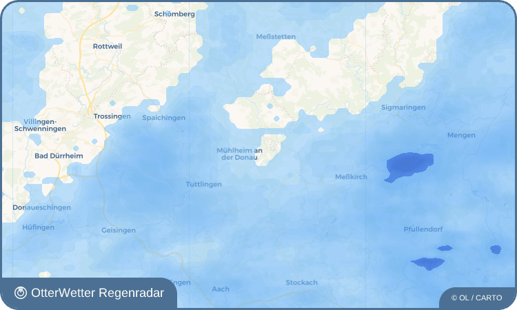 OtterWetter Regenradar-Widget Fridingen an der Donau