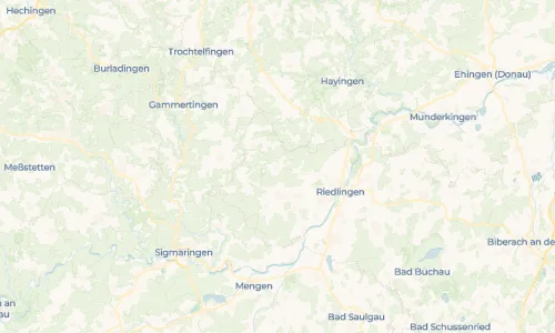 Regenradar Friedingen: aktuelle Niederschläge in Friedingen und Umgebung, Stand 18. Oktober 2026 um 19:10 Uhr