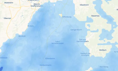 Regenradar Vorschaubild - Aktuelle Niederschläge in Friesenheim und Umgebung