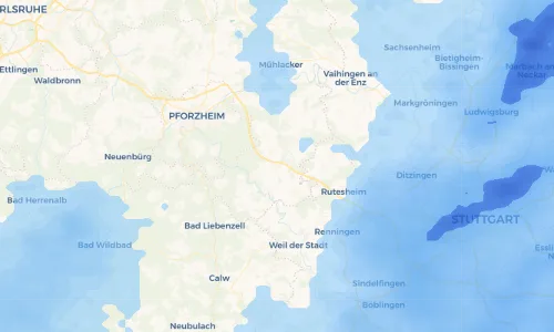 Regenradar Vorschaubild - Aktuelle Niederschläge in Friolzheim und Umgebung