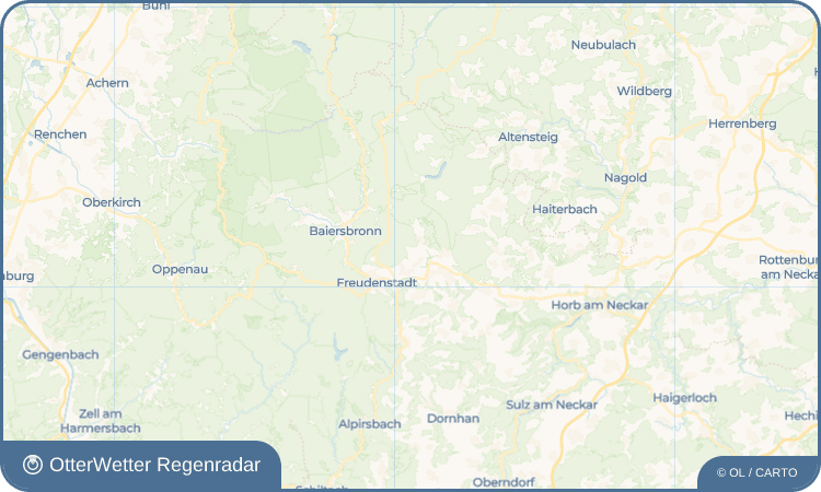 OtterWetter Regenradar-Widget Frutenhof