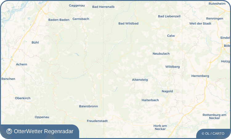 OtterWetter Regenradar-Widget Fünfbronn