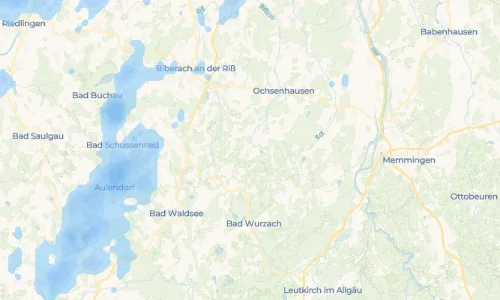 Regenradar Vorschaubild - Aktuelle Niederschläge in Füramoos und Umgebung