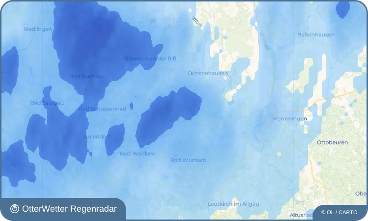 Wetter-Widget-Vorschau mit Vorhersagedaten für Füramoos