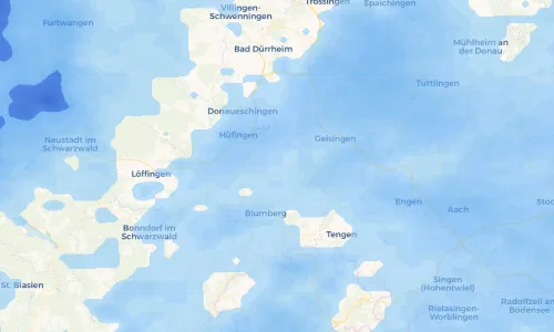 Regenradar Vorschaubild - Aktuelle Niederschläge in Fürstenberg und Umgebung