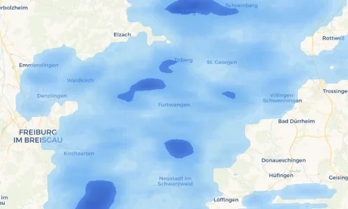 Regenradar Vorschaubild - Aktuelle Niederschläge in Furtwangen und Umgebung