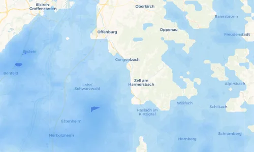 Regenradar Vorschaubild - Aktuelle Niederschläge in Fußbach und Umgebung