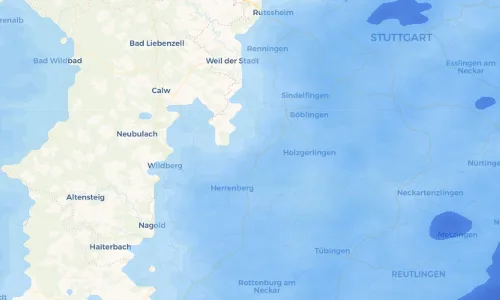 Regenradar Vorschaubild - Aktuelle Niederschläge in Gärtringen und Umgebung