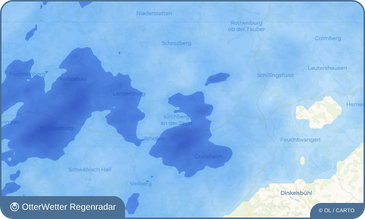 OtterWetter Regenradar-Widget Gaggstatt