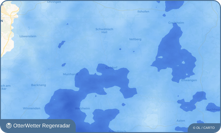 OtterWetter Regenradar-Widget Gaildorf