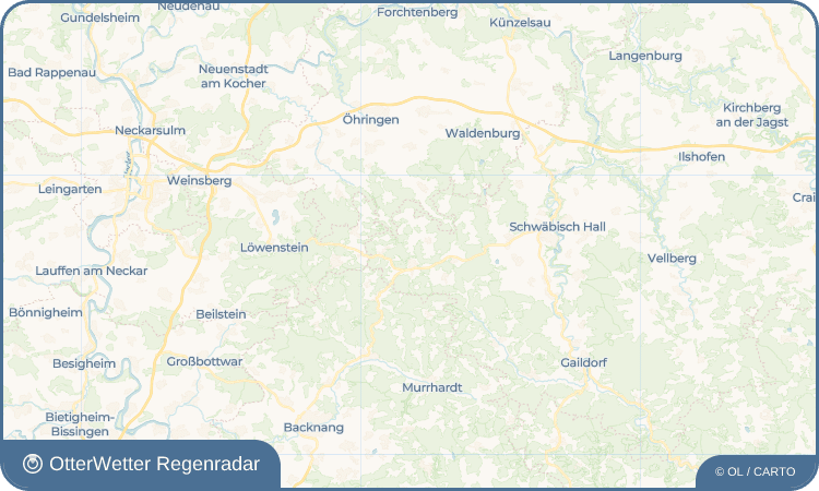 OtterWetter Regenradar-Widget Gailsbach