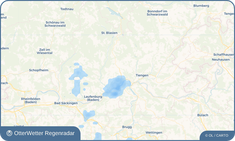 OtterWetter Regenradar-Widget Gaiß