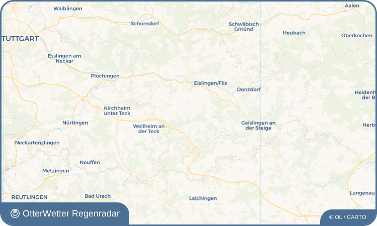 OtterWetter Regenradar-Widget Gammelshausen