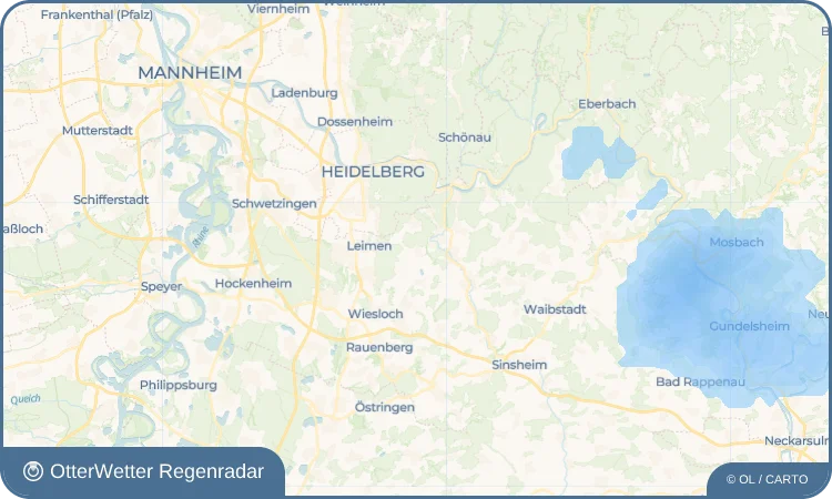 Wetter-Widget-Vorschau mit Vorhersagedaten für Gauangelloch