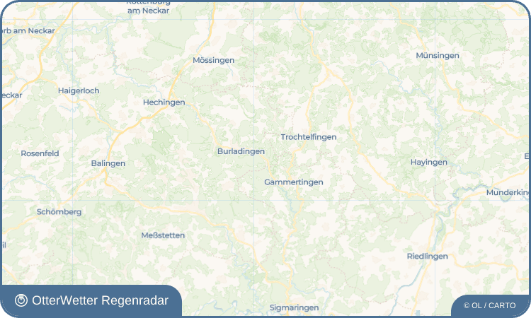 OtterWetter Regenradar-Widget Gauselfingen