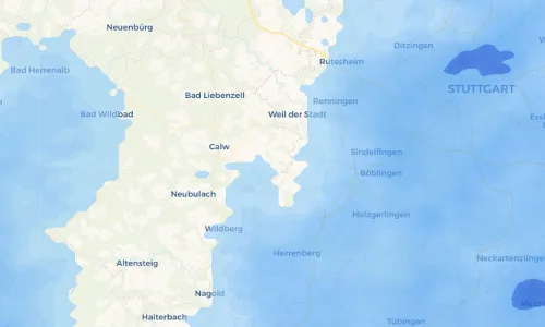Regenradar Vorschaubild - Aktuelle Niederschläge in Gechingen und Umgebung