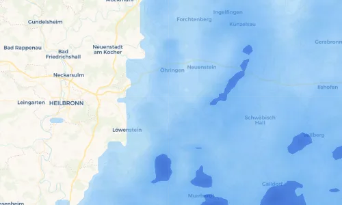 Regenradar Vorschaubild - Aktuelle Niederschläge in Geddelsbach und Umgebung