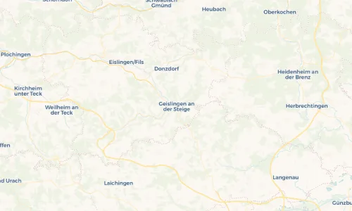 Regenradar Vorschaubild - Aktuelle Niederschläge in Geislingen an der Steige und Umgebung
