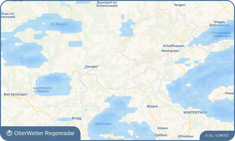 Wetter-Widget-Vorschau mit Vorhersagedaten für Geißlingen