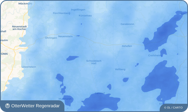 OtterWetter Regenradar-Widget Gelbingen