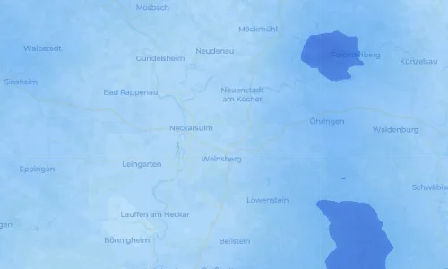 Regenradar Vorschaubild - Aktuelle Niederschläge in Gellmersbach und Umgebung