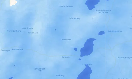 Regenradar Vorschaubild - Aktuelle Niederschläge in Gerabronn und Umgebung