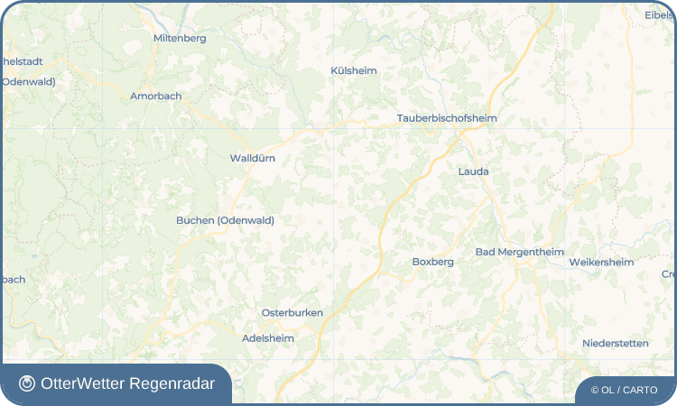 OtterWetter Regenradar-Widget Gerichtstetten